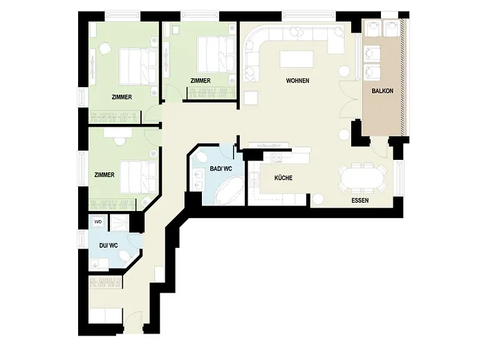 165 Qm Moderne 4 Mit Bergsicht - Piz Alpina Apartman Davos